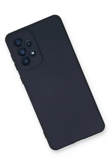 Newface Samsung Galaxy A33 5G Kılıf Nano içi Kadife Silikon - Lacivert resmi