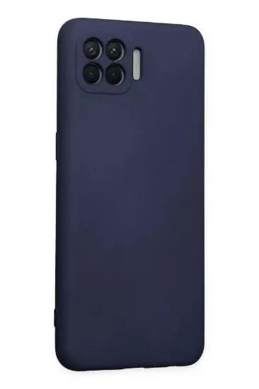Newface Oppo Reno 4 Lite Kılıf Nano içi Kadife Silikon - Lacivert resmi