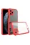 Newface iPhone 11 Pro Max Kılıf Miami Şeffaf Silikon - Kırmızı resmi
