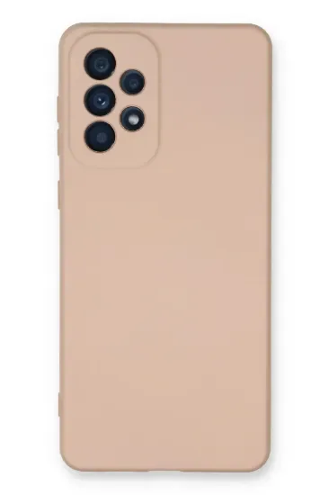 Newface Samsung Galaxy A53 5G Kılıf Nano içi Kadife Silikon - Pudra resmi