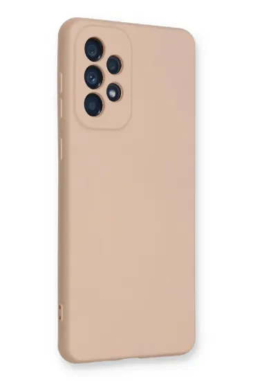 Newface Samsung Galaxy A53 5G Kılıf Nano içi Kadife Silikon - Pudra resmi