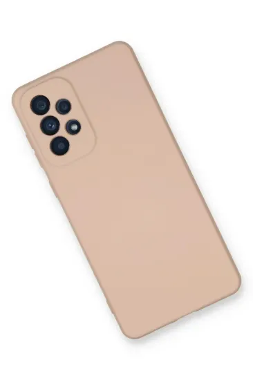 Newface Samsung Galaxy A53 5G Kılıf Nano içi Kadife Silikon - Pudra resmi