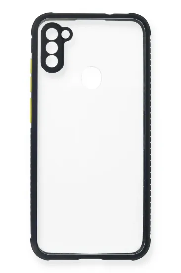 Newface Samsung Galaxy A11 Kılıf Miami Şeffaf Silikon - Lacivert resmi