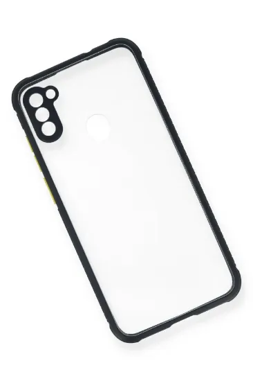 Newface Samsung Galaxy A11 Kılıf Miami Şeffaf Silikon - Lacivert resmi