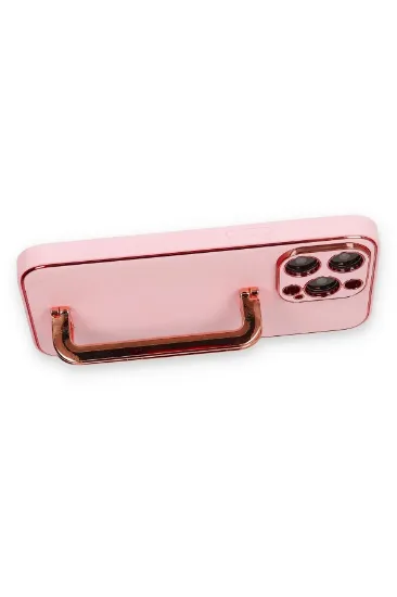 Newface iPhone 13 Pro Max Kılıf Coco Elit Kapak - Pembe resmi