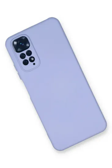 Newface Xiaomi Redmi Note 11 Kılıf Nano içi Kadife Silikon - Lila resmi