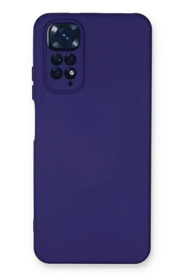 Newface Xiaomi Redmi Note 11 Kılıf Nano içi Kadife Silikon - Mor resmi