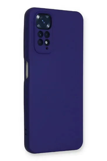 Newface Xiaomi Redmi Note 11 Kılıf Nano içi Kadife Silikon - Mor resmi