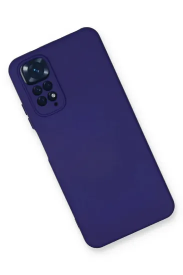 Newface Xiaomi Redmi Note 11 Kılıf Nano içi Kadife Silikon - Mor resmi