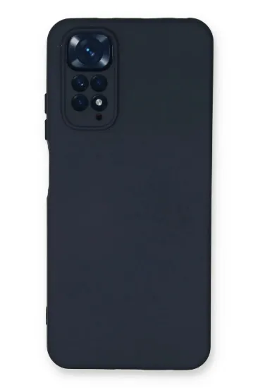 Newface Xiaomi Redmi Note 11 Kılıf Nano içi Kadife Silikon - Lacivert resmi