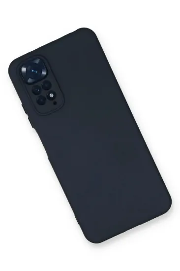 Newface Xiaomi Redmi Note 11 Kılıf Nano içi Kadife Silikon - Lacivert resmi