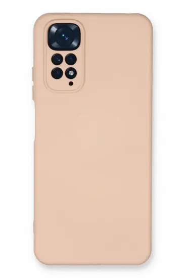 Newface Xiaomi Redmi Note 11 Kılıf Nano içi Kadife Silikon - Pudra resmi