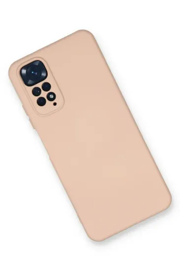 Newface Xiaomi Redmi Note 11 Kılıf Nano içi Kadife Silikon - Pudra resmi