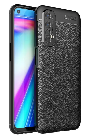 Newface Realme 7 Kılıf Auto Focus Kapak - Siyah resmi