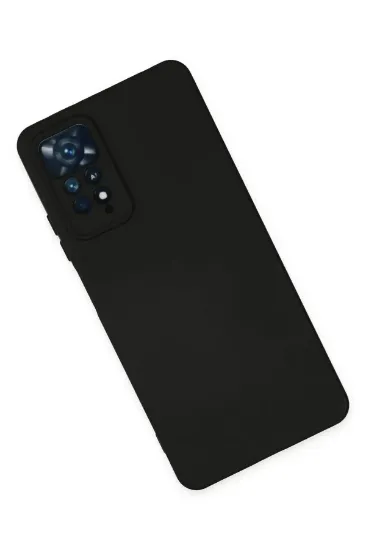 Newface Xiaomi Redmi Note 11 Pro Kılıf Nano içi Kadife Silikon - Siyah resmi