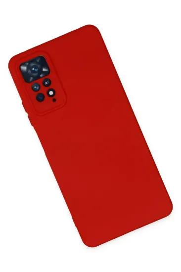 Newface Xiaomi Redmi Note 11 Pro Kılıf Nano içi Kadife Silikon - Kırmızı resmi