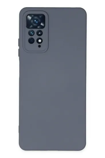 Newface Xiaomi Redmi Note 11 Pro Kılıf Nano içi Kadife Silikon - Gri resmi