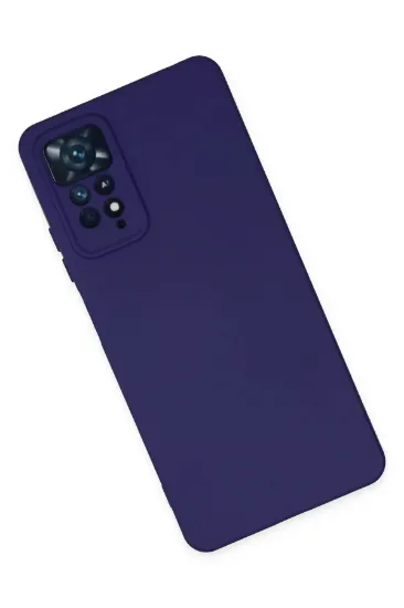 Newface Xiaomi Redmi Note 11 Pro Kılıf Nano içi Kadife Silikon - Mor resmi