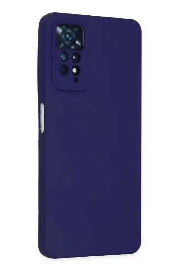 Newface Xiaomi Redmi Note 11 Pro Kılıf Nano içi Kadife Silikon - Mor resmi