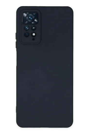 Newface Xiaomi Redmi Note 11 Pro Kılıf Nano içi Kadife Silikon - Lacivert resmi