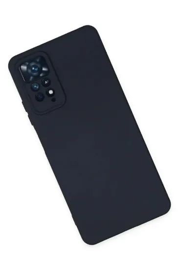 Newface Xiaomi Redmi Note 11 Pro Kılıf Nano içi Kadife Silikon - Lacivert resmi
