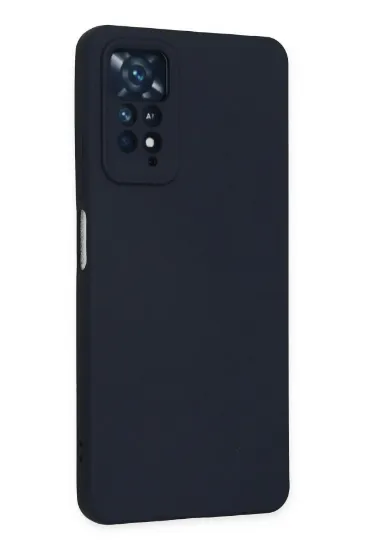 Newface Xiaomi Redmi Note 11 Pro Kılıf Nano içi Kadife Silikon - Lacivert resmi