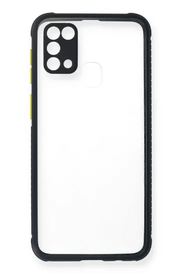 Newface Samsung Galaxy M31 Kılıf Miami Şeffaf Silikon - Lacivert resmi