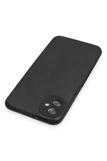 Newface Samsung Galaxy A04E Kılıf Loop Deri Silikon - Siyah resmi