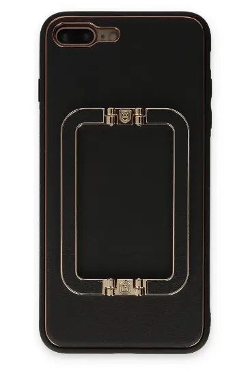 Newface iPhone 7 Plus Kılıf Coco Elit Kapak - Siyah resmi
