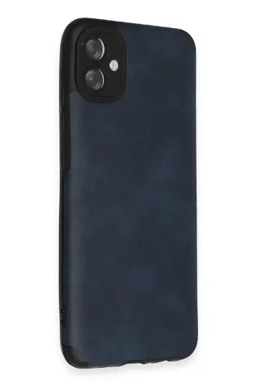 Newface Samsung Galaxy A04E Kılıf Loop Deri Silikon - Lacivert resmi