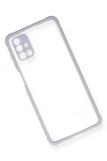 Newface Samsung Galaxy M51 Kılıf Miami Şeffaf Silikon - Lila resmi