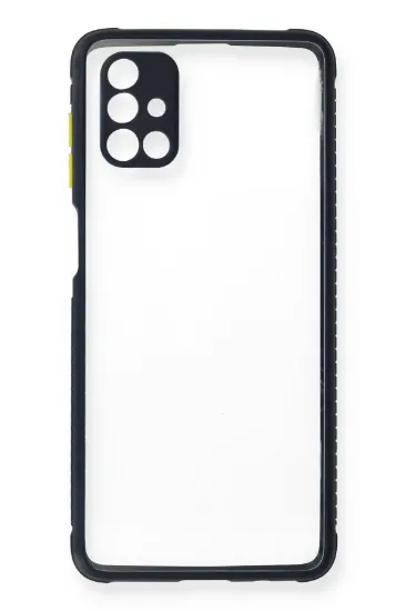 Newface Samsung Galaxy M51 Kılıf Miami Şeffaf Silikon - Lacivert resmi