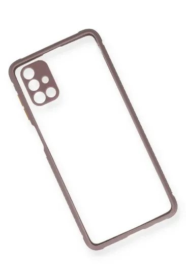 Newface Samsung Galaxy M51 Kılıf Miami Şeffaf Silikon - Açık Mor resmi