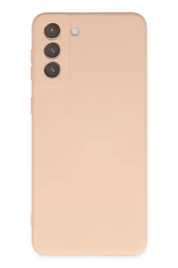 Newface Samsung Galaxy S21 FE Kılıf Nano içi Kadife Silikon - Pudra resmi