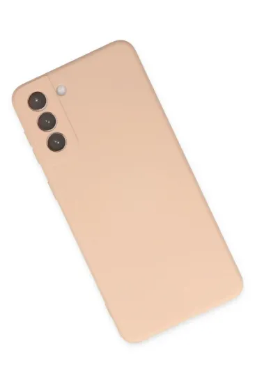 Newface Samsung Galaxy S21 FE Kılıf Nano içi Kadife Silikon - Pudra resmi