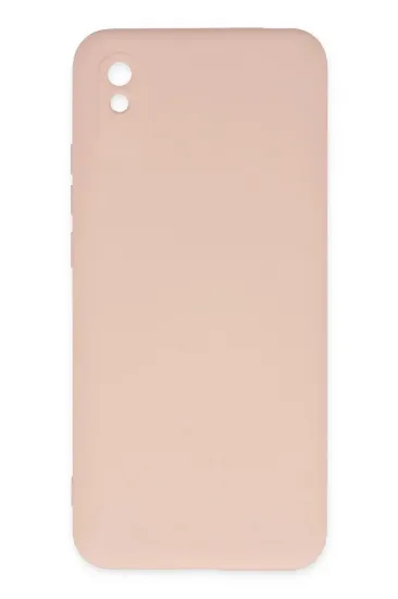 Newface Xiaomi Redmi 9A Kılıf Nano içi Kadife Silikon - Pudra resmi