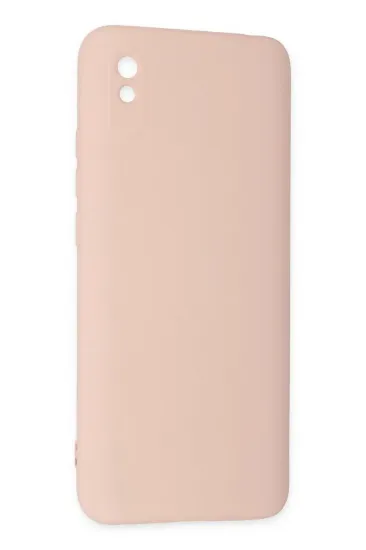 Newface Xiaomi Redmi 9A Kılıf Nano içi Kadife Silikon - Pudra resmi
