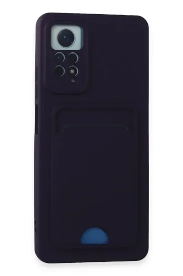 Newface Xiaomi Redmi Note 11 Pro Kılıf Kelvin Kartvizitli Silikon - Derin Mor resmi