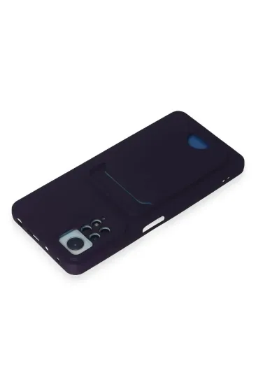 Newface Xiaomi Redmi Note 11 Pro Kılıf Kelvin Kartvizitli Silikon - Derin Mor resmi