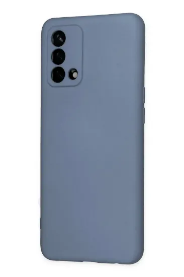 Newface Oppo A74 4G Kılıf Nano içi Kadife Silikon - Gri resmi
