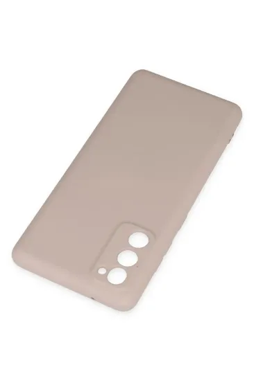 Newface Samsung Galaxy S20 FE Kılıf Nano içi Kadife Silikon - Pudra resmi