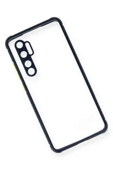 Newface Xiaomi Mi Note 10 Lite Kılıf Miami Şeffaf Silikon - Lacivert resmi