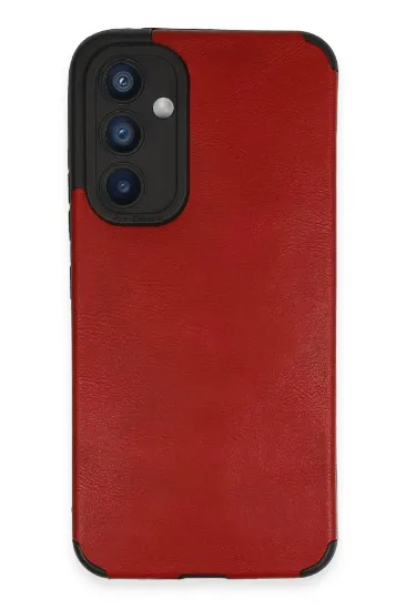 Newface Samsung Galaxy A54 5G Kılıf Loop Deri Silikon - Kırmızı resmi