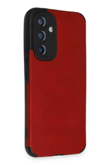 Newface Samsung Galaxy A54 5G Kılıf Loop Deri Silikon - Kırmızı resmi