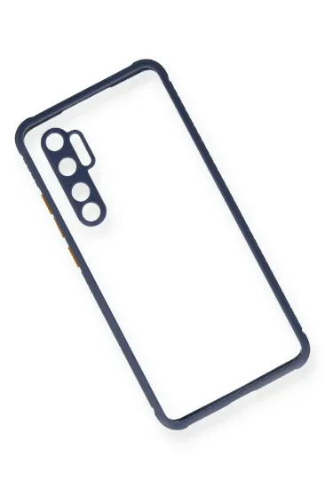 Newface Xiaomi Mi Note 10 Lite Kılıf Miami Şeffaf Silikon - Gri resmi