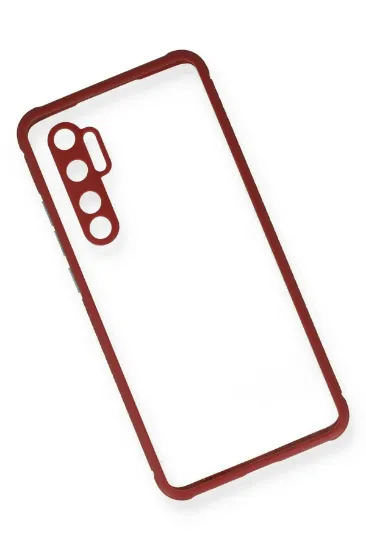 Newface Xiaomi Mi Note 10 Lite Kılıf Miami Şeffaf Silikon - Fuşya resmi