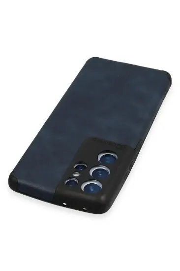 Newface Samsung Galaxy S21 Ultra Kılıf Loop Deri Silikon - Lacivert resmi
