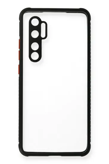 Newface Xiaomi Mi Note 10 Lite Kılıf Miami Şeffaf Silikon - Siyah resmi
