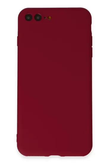 Newface iPhone 7 Plus Kılıf First Silikon - Bordo resmi