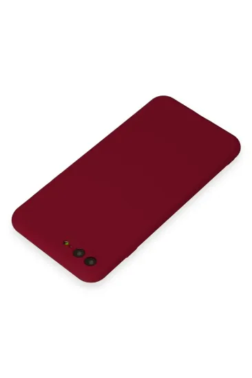 Newface iPhone 7 Plus Kılıf First Silikon - Bordo resmi